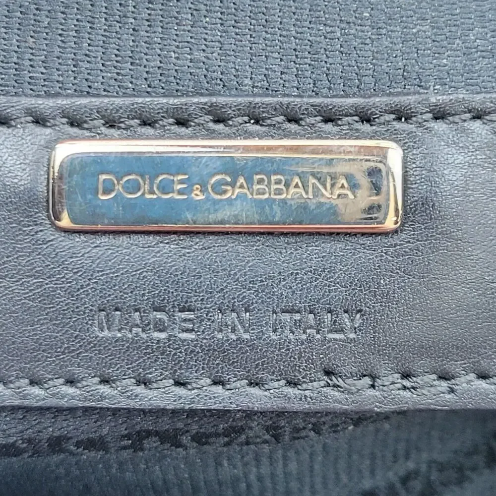 Vintage Dolce & Gabbana Leather Turnlock Frame Purse Burgundy‎ Authenticated - Picture 11 of 13
